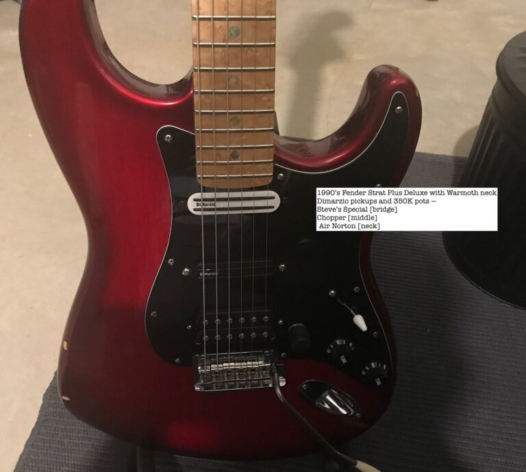 My heavily customised Fender Stratocaster Plus Deluxe